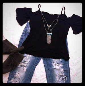 Cold shoulder top